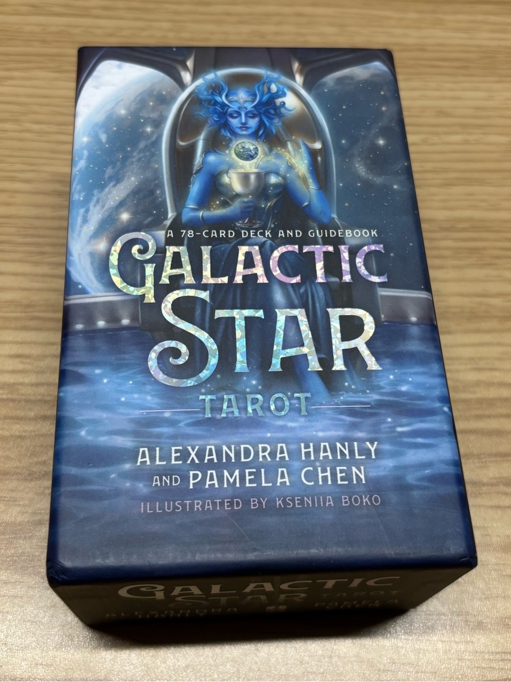 Galactic Star Tarot Deck by Alexandra Hanly & Pamela Chen - Blue Artwork
